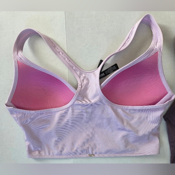 Lot Of 2 Victorias Secret Pink Ultimate Push Up Sports Bra Lavender/Plum Size L - Picture 14 of 14